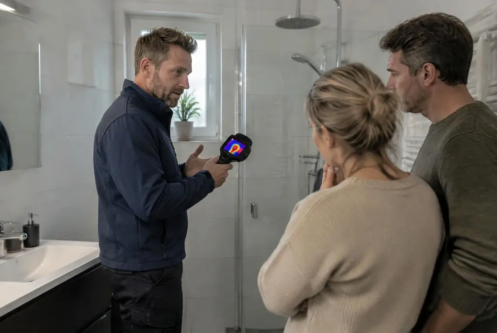 Lekdetectie Rijnsburg – specialist legt bevindingen uit aan bewoner